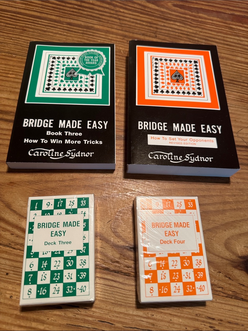 Bridge Made Easy Books 3 & 4 with Matching Card Decks 3 & 4